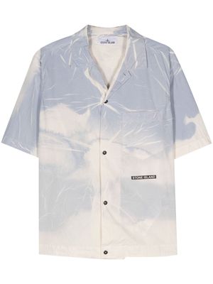 Stone Island abstract short-sleeved shirt - Blue