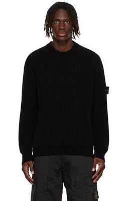 Stone Island Black Chenille Sweater