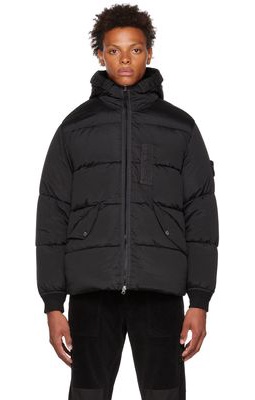 Stone Island Black Quilted Down Jacket