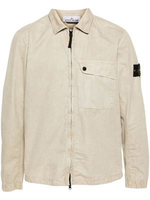 Stone Island Compass-appliqué jacket - Neutrals