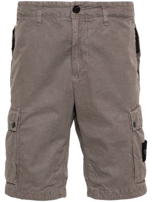 Stone Island Compass-badge cargo shorts - Brown