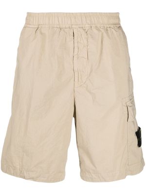 Stone Island Compass-badge cargo shorts - Neutrals