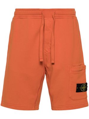 Stone Island Compass-badge cargo shorts - Orange