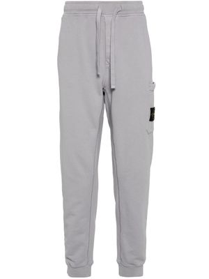 Stone Island Compass-badge cotton track trousers - Grey