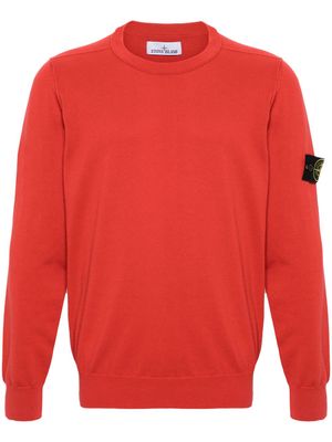 Stone Island Compass-badge fine-knit jumper - Red