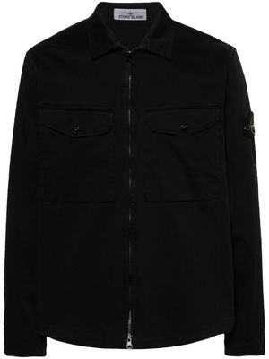 Stone Island Compass-badge gabardine jacket - Black