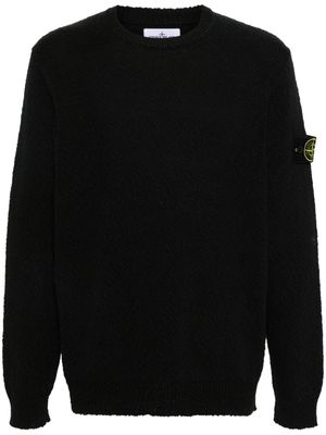 Stone Island Compass-badge knitted jumper - Black