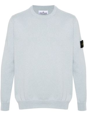 Stone Island Compass-badge knitted jumper - Blue
