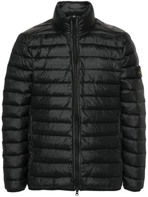 Stone Island Compass-badge quilted jacket - V0029 BLACK
