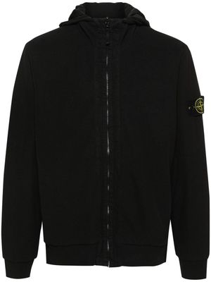 Stone Island Compass-badge reversible hooded jacket - Black