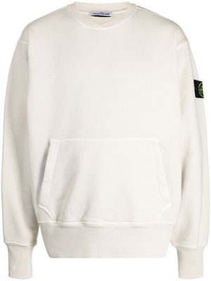 Stone Island Compass-badge ribbed-knit jumper - Neutrals