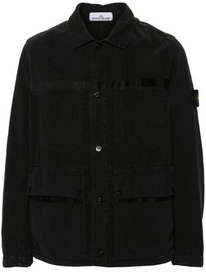 Stone Island Compass badge shirt jacket - Black