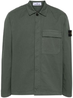 Stone Island Compass-badge shirt jacket - Green