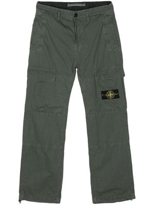 Stone Island Compass-badge straight trousers - Green