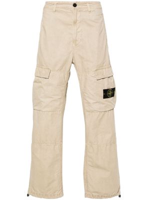 Stone Island Compass-badge straight trousers - Neutrals