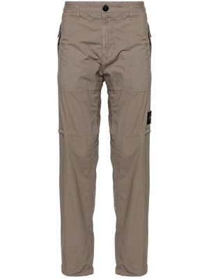 Stone Island Compass-badge tapered trousers - Grey