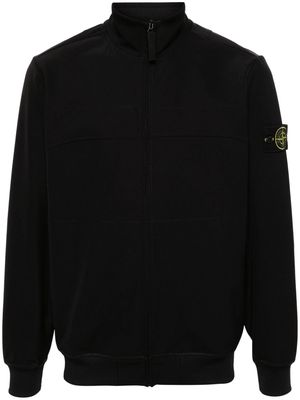 Stone Island Compass-badge zip-up jacket - Black