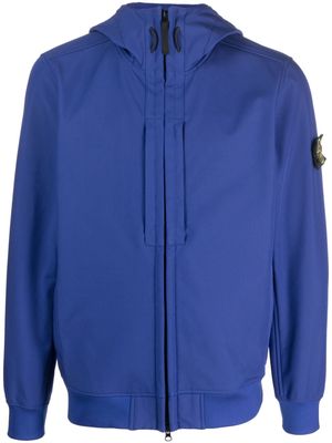 Stone Island Compass-badge zip-up jacket - Blue