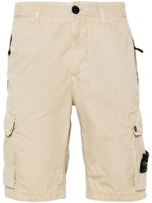 Stone Island Compass cotton cargo shorts - Neutrals