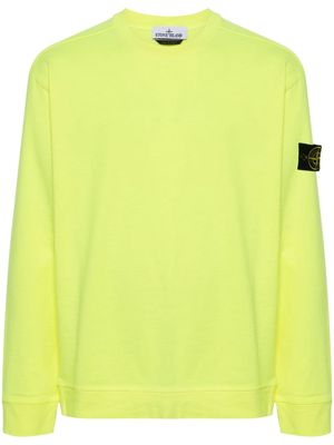 Stone Island Compass cotton sweatshirt - Yellow