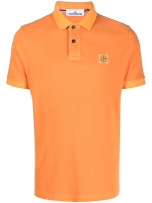 Stone Island Compass-logo polo shirt - Orange