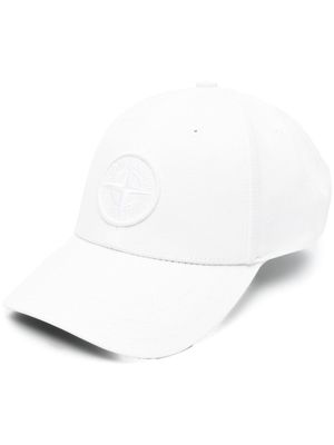 Stone Island Compass-motif baseball cap - White