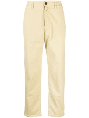 Stone Island Compass-motif cotton chino trousers - Neutrals