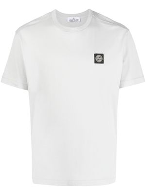 Stone Island Compass-motif cotton T-shirt - Grey