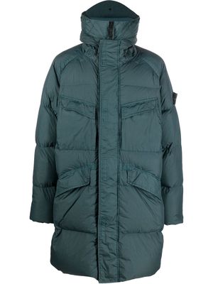 Stone Island Compass-motif down jacket - Blue