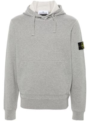 Stone Island Compass-motif hoodie - Grey