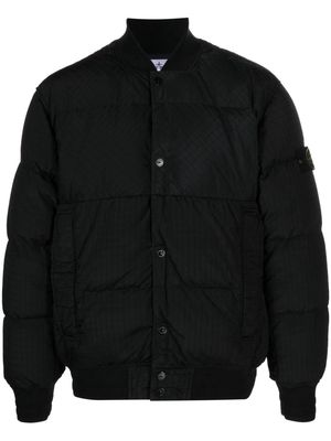 Stone Island Compass-motif puffer jacket - Black
