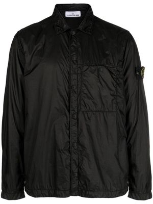 Stone Island Compass-motif shirt jacket - Black