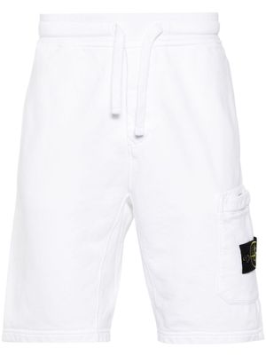 Stone Island Compass-motif shorts - White