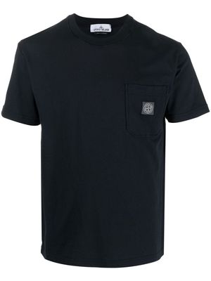 Stone Island Compass-motif T-shirt - Black