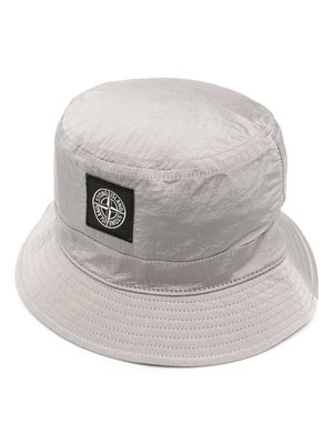 Stone Island Compass-patch bucket hat - Grey