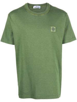 Stone Island Compass-patch cotton T-shirt - Green