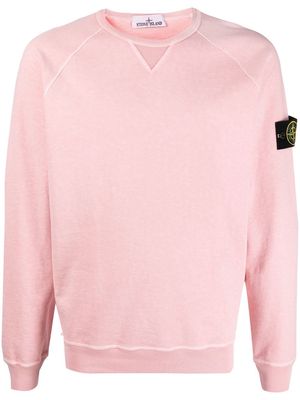 Stone Island Compass-patch crew-neck sweatshirt - Pink