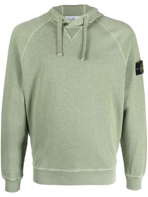 Stone Island Compass patch-detail hoodie - Green