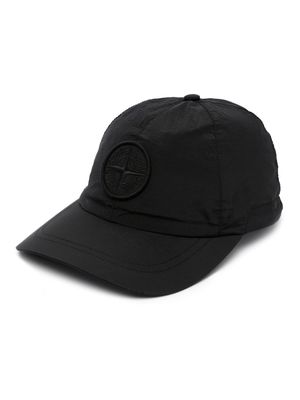 Stone Island Compass-patch drawstring baseball cap - Black