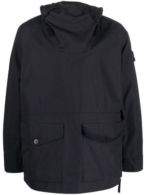 Stone Island Compass patch hooded jacket - Black