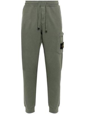 Stone Island Compass-patch jersey track pants - Green