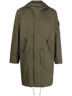 Stone Island Compass-patch long-sleeved coat - Green