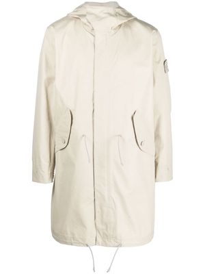Stone Island Compass-patch long-sleeved coat - Neutrals