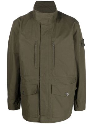Stone Island Compass-patch long-sleeved jacket - Green