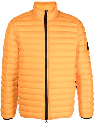 Stone Island Compass-patch padded jacket - Orange