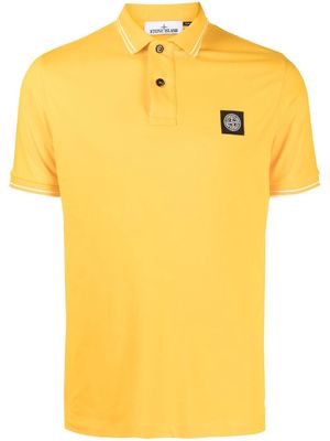 Stone Island Compass-patch polo shirt - Yellow