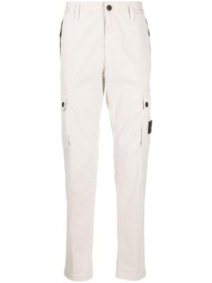 Stone Island Compass-patch slim cargo trousers - Neutrals