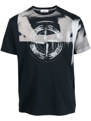Stone Island Compass-print cotton T-shirt - Blue