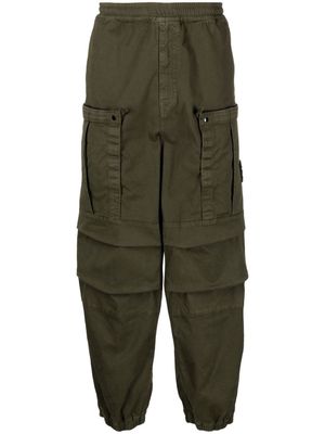 Stone Island cotton-blend cargo trousers - Green