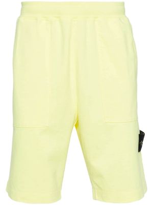 Stone Island cotton jersey shorts - Yellow